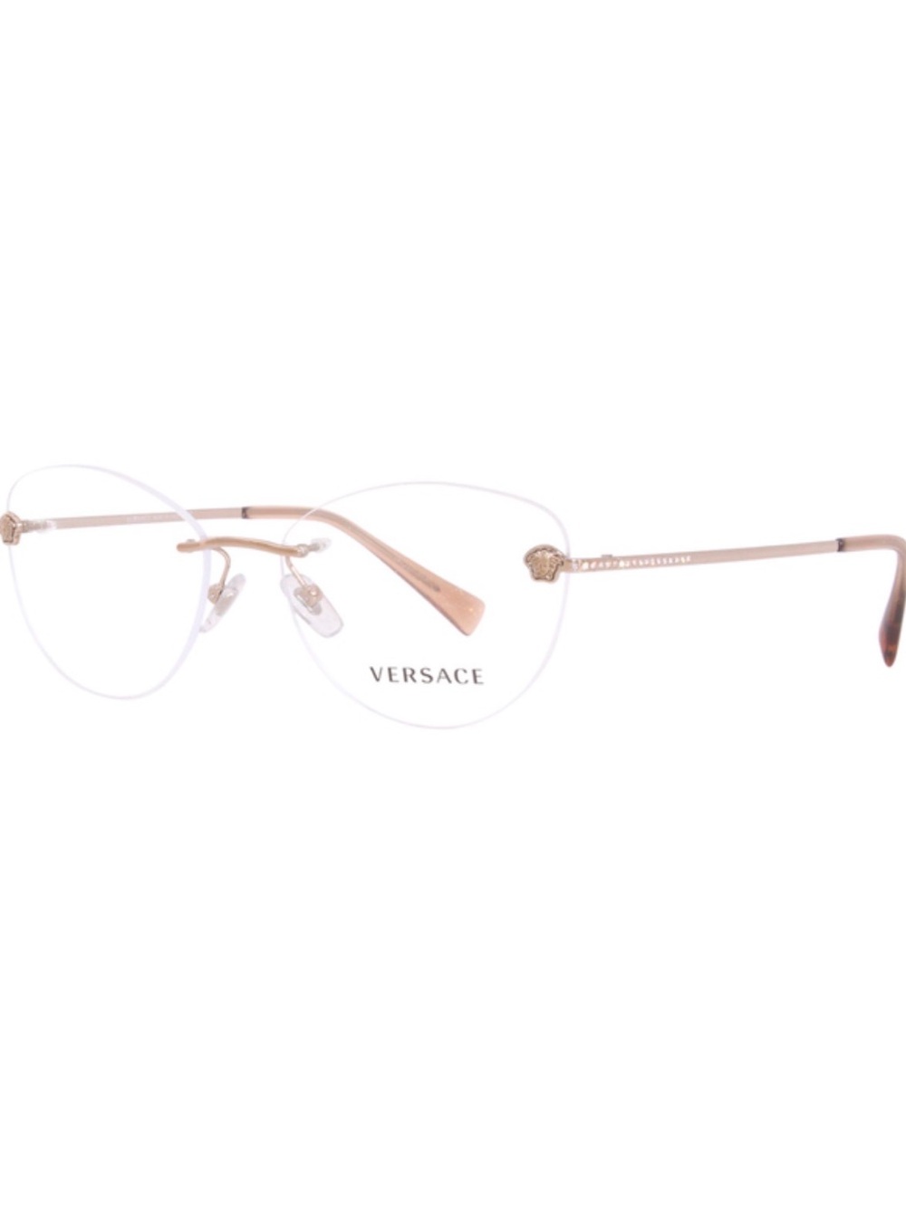Versace Women's Rimless Optical Glasses - Copper/Bronze VE1248B 1052